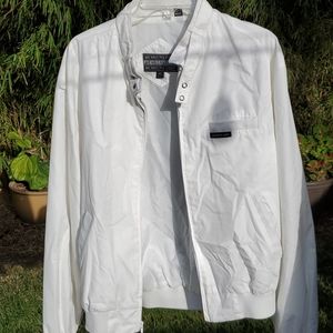Mens bomber white jacket